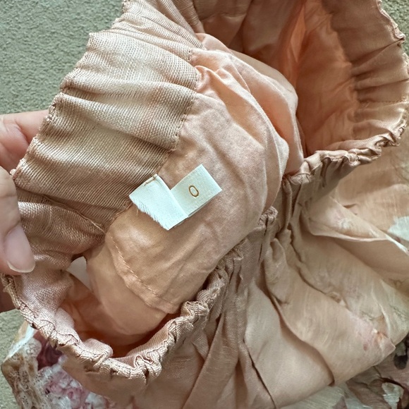 Zimmermann Dancer Floral Beige and Pink Blouse & Midi Skirt Set - Picture 10 of 12